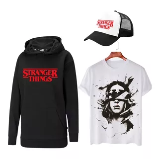 Stranger Things Buzo Remera Gorra Estreno Netflix - Combo 5