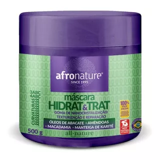 Máscara Hidrat Trat All Nature 500g Afronature