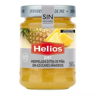 Mermelada Helios Diet Sin Azucar 60 % Fruta Piña 280 Gr