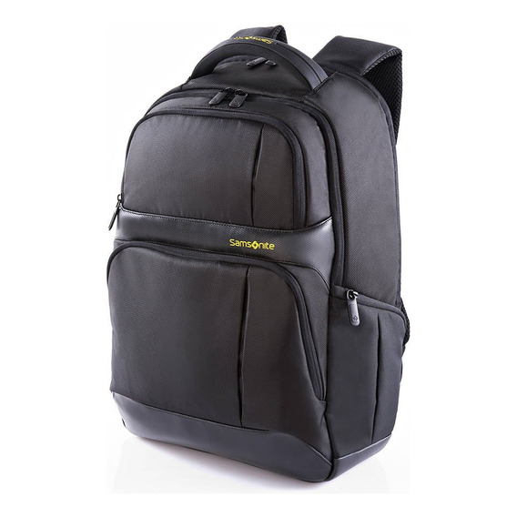 Mochila Urbana Samsonite Ikonn Para Portátil Il Unisex Color Negro Diseño de la tela Liso