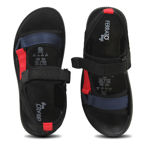 Sandalia Huarache Andrea Niño Velcro Ajustable Comodo Casual