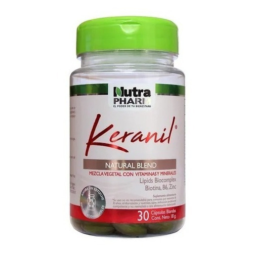 Keranil 1800mg / 30 Cápsulas Protección Capilar Nutrapharm