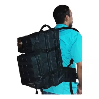 Morral Mochila Bolso Backpack Táctico 45 Litros Negro 