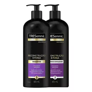  Kit Shampoo E Cond Tresemmé Reconstrução E Força 650ml