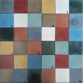 Mosaicos Calcáreos 10x10 Cm. En 9 Colores.