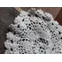 Carpeta Ovalada Blanca Totalmente Nueva Tejida En Crochet