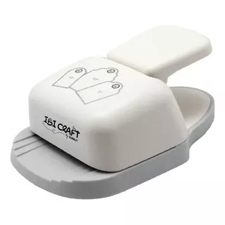 Perforadora Para Etiquetas Ibi Craft Tag Redondeado 3.8, 5.1 Y 6.4 Cm Color Blanco