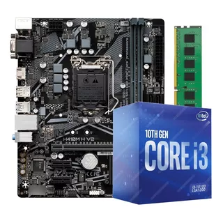 Kit De Actualización Intel Core I3-10100 + H410m + 8gb Ram