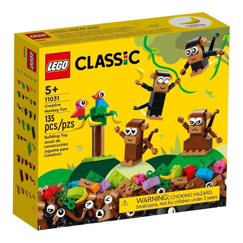 Lego® Classic - Diversión Creativa: Simios (11031) Cantidad de piezas 135