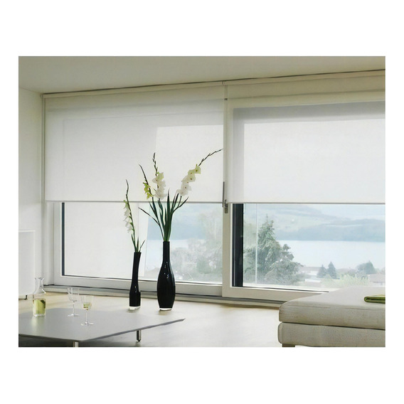 Cortina Roller Screen, Solarview, Microperforado - 80 X 140 Color Beige