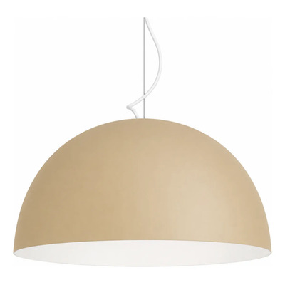 Ccolgante Campana 55cm Arena Interior Blanca Apto Led  Negro/cobre