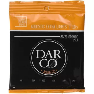 Darco Cuerdas Para Guitarra Acústica 6-string Xl, 80/20 Br