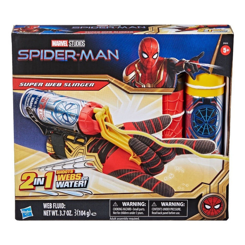 Hasbro Lanzador Telaraña Spiderman 2 En 1 Telaraña O Agua