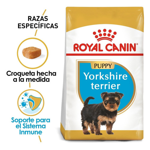 Alimento Royal Canin Breed Health Nutrition Yorkshire Terrier para perro cachorro de raza  pequeña sabor mix en bolsa de 1kg