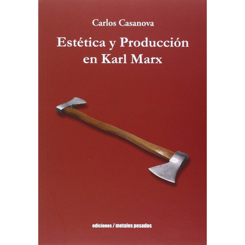 Estética y Producción en Karl Marx de Carlos Casanova Editorial  Metales Pesados Tapa Blanda en Español 2016