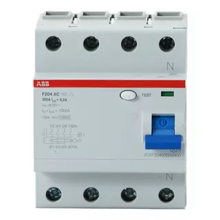 Interruptor Diferencial 4p - 10ka - Linea F200 - Abb - 100a 