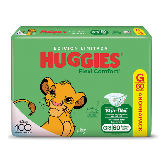 Pañales Huggies Flexi Comfort Ahorrapack G Ed Limitada