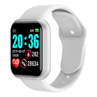 Smartwatch Reloj Inteligente Smart Band Mujer Homb Noga Sw04 Color De La Caja Blanco Color De La Malla Blanco Color Del Bisel Negro