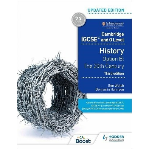 Cambridge Igcse And O Level History - Option B  *3rd Edition*, De Walsh, Ben & Harrison,benjamin. Editorial Hodder Education, Tapa Blanda En Inglés, 2022