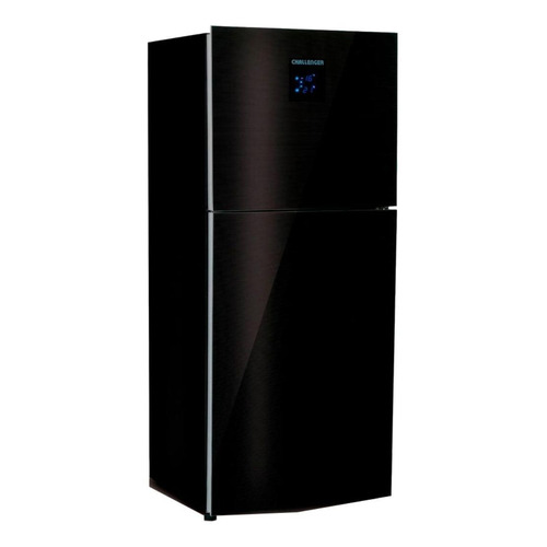 Refrigerador no frost Challenger Glass CR 570 negro con freezer 415L 115V
