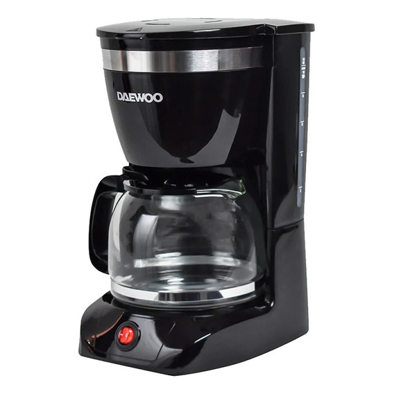 Cafetera Negra Daewoo Dcm-1859 1.25l 12 Tazas