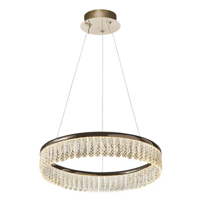 Colgante Aro Led Dorado L6530 30w 60cm Alta Potencia Mks  Dorado