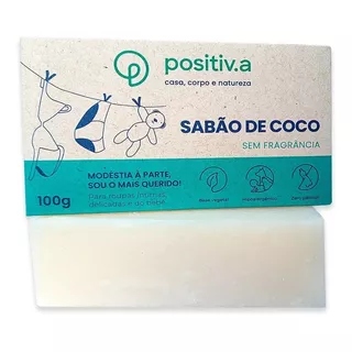 Sabão De Coco Orgânico Em Barra Positiva 100g