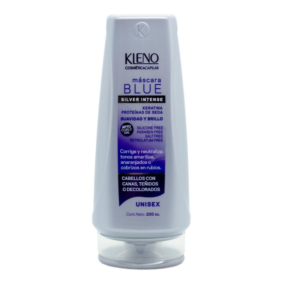 Kleno Blue Mascara Silver Intense Matizadora 200ml Local