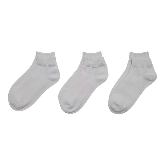 Pack 12 Calcetines Mujer Corta Calcetas Puro Blanco Bambú