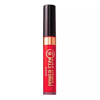 Avon Power Stay Batom Líquido Matte 16h Acabamento Fosco Cor Vermelho Mais Quente