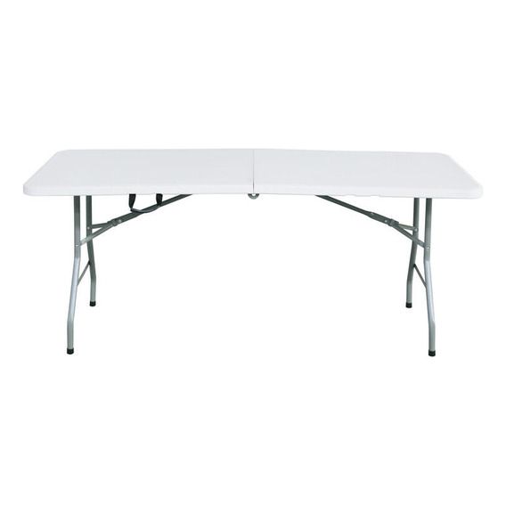 Mesa Plegable 150x70x74cm Blanca Northwest