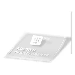 Rótulo Transparente - Impressão Uv Em Branco 60 Unid 4x6cm