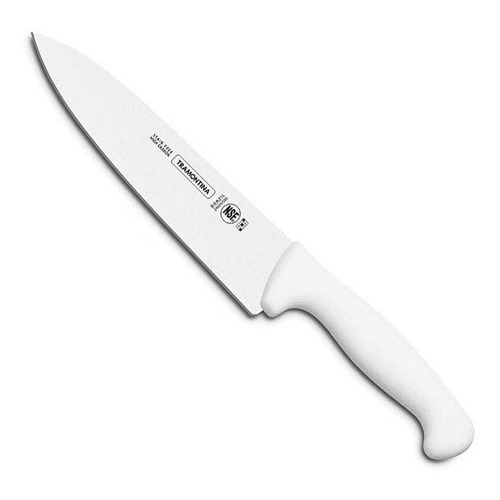 Cuchillo Para Carne De Chef 8  Profesional Tramontina Color Blanco