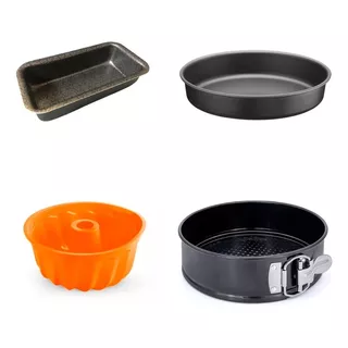 Set Juego Cocina Tartera Molde Budín Tortera Savarín Bh