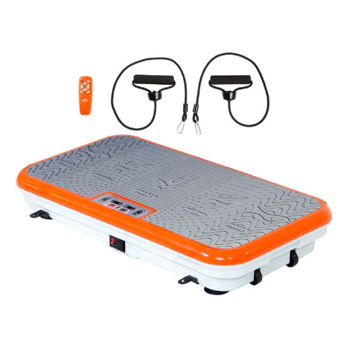 TVNOVEDADESTV Power Fit Elite Deluxe plataforma vibratoria de lujo bandas resistencia color naranja