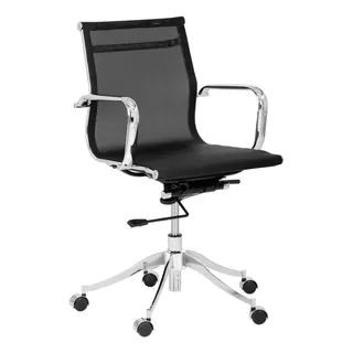 Silla De Escritorio Reclinable Negra Modelo Mco-008