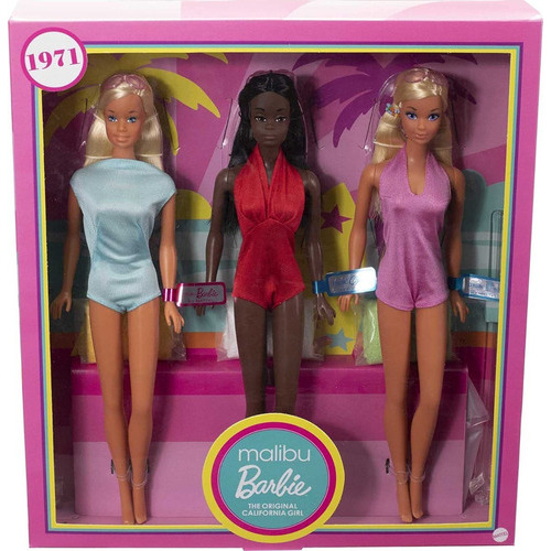 Barbie Signature Collector- 1971 Malibu Set 3 Reissue Mattel