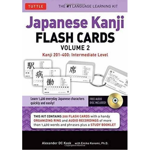 Japanese Kanji Flash Cards Kit Volume 2: Kanji 201..., De Alexander Kask. Editorial Tuttle Publishing En Inglés
