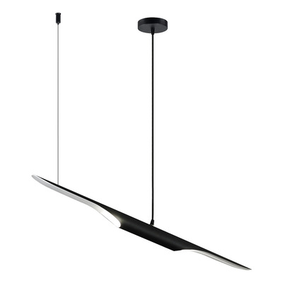 Lampara Colgante Galia 1 Diseño G9 Negro Apto Led Nk