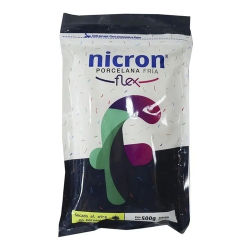 Porcelana Fria Nicron Flex Paquete X 500 Gramos Color Blanco