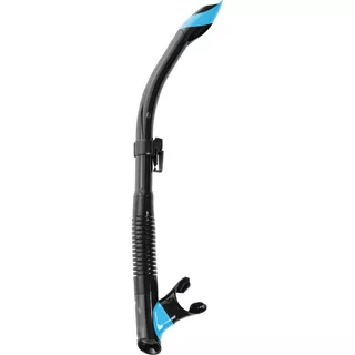 Tubo Cressi Snorkel Tao Semi Dry Snorkeling Buceo Apnea Color Negro/azul