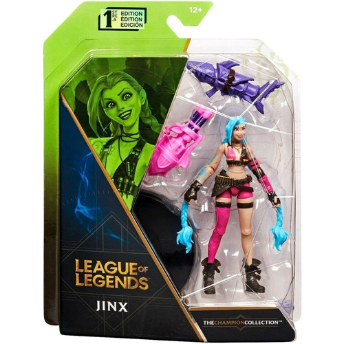 Figura Jinx League Of Legends Articulado 11 Cm