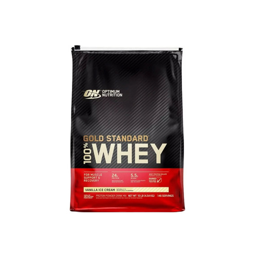 Proteina On Gold Standard 100% Whey 10 Lb Sabor Vainilla