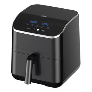 Freidora Sin Aceite Digital Midea 5,5 Lts Color Negro