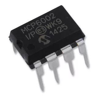 Mcp6002 Dip8 Rail To Rail In-out Amplificador Operacional