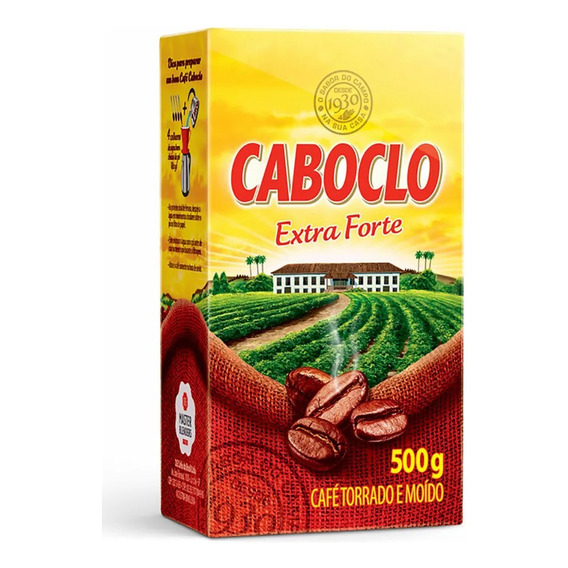 Cafe Molido Caboclo Extra Forte 500g S/ Azucar Import Brasil