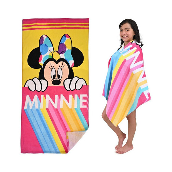 Toalla Infantil Disney 100% Algodón, Elige Modelo Color Minnie A