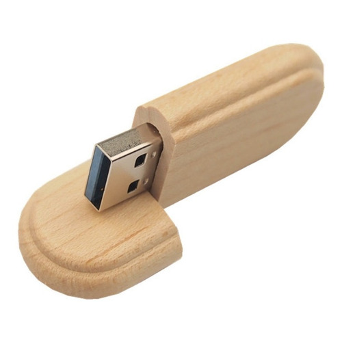 Memoria Vbnm Usb 16 Gb De Madera Lisa Color Blanco