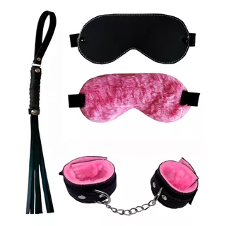 Kit Kinky Love Inicial 3 Piezas Bdsm Con Peluche Rosa