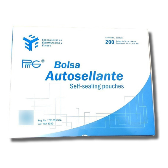 Bolsa Para Esterilizar Autosellables 30x38cm 200pz Par838d